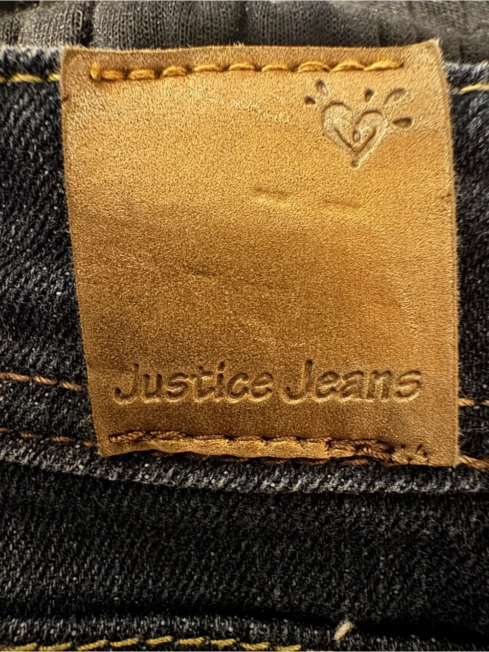 *Justice Girls Dark Wash Bootcut Jeans